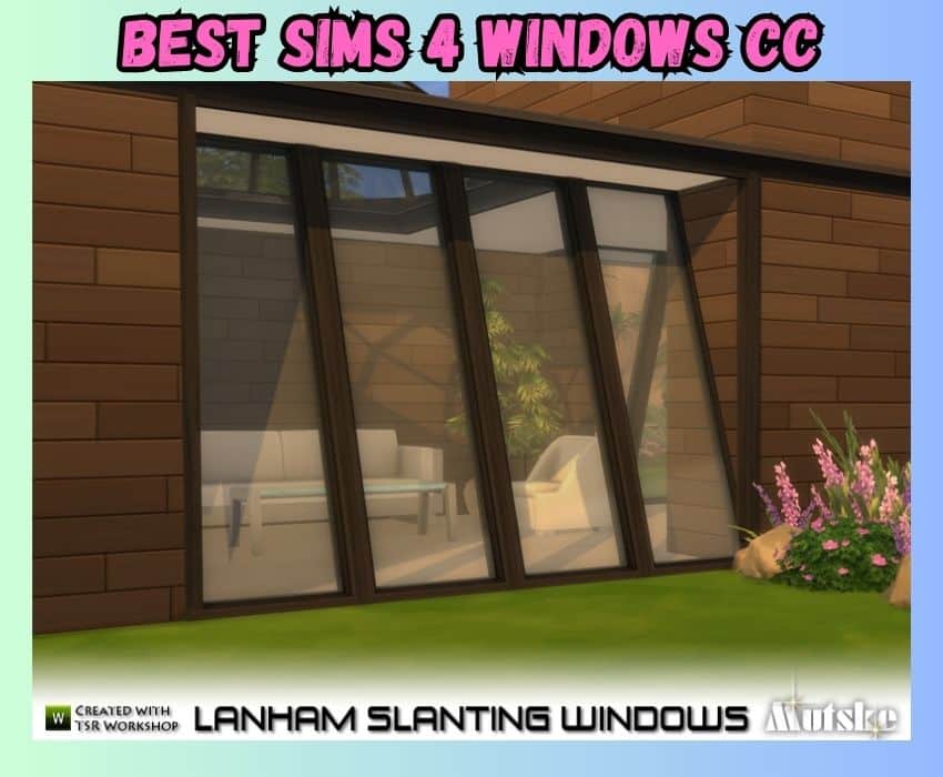 sims 4 slanting windows cc