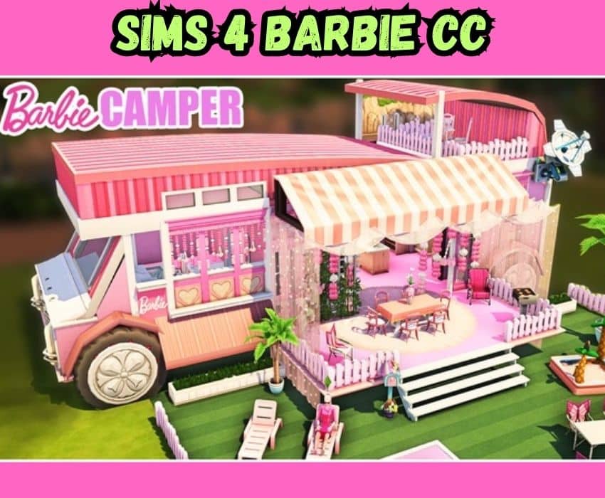 Sims 4 Barbie camper cc