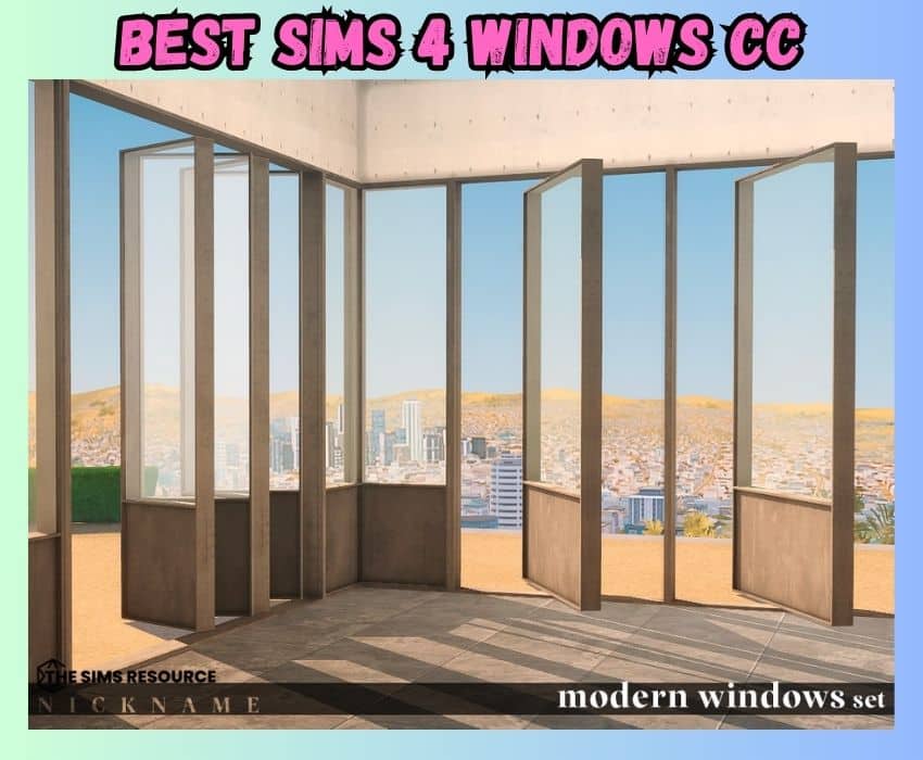 sims 4 modern windows set