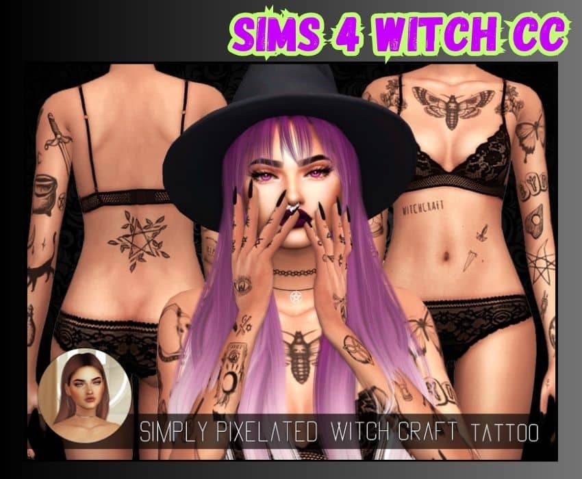 sims 4 witch craft tattoos 