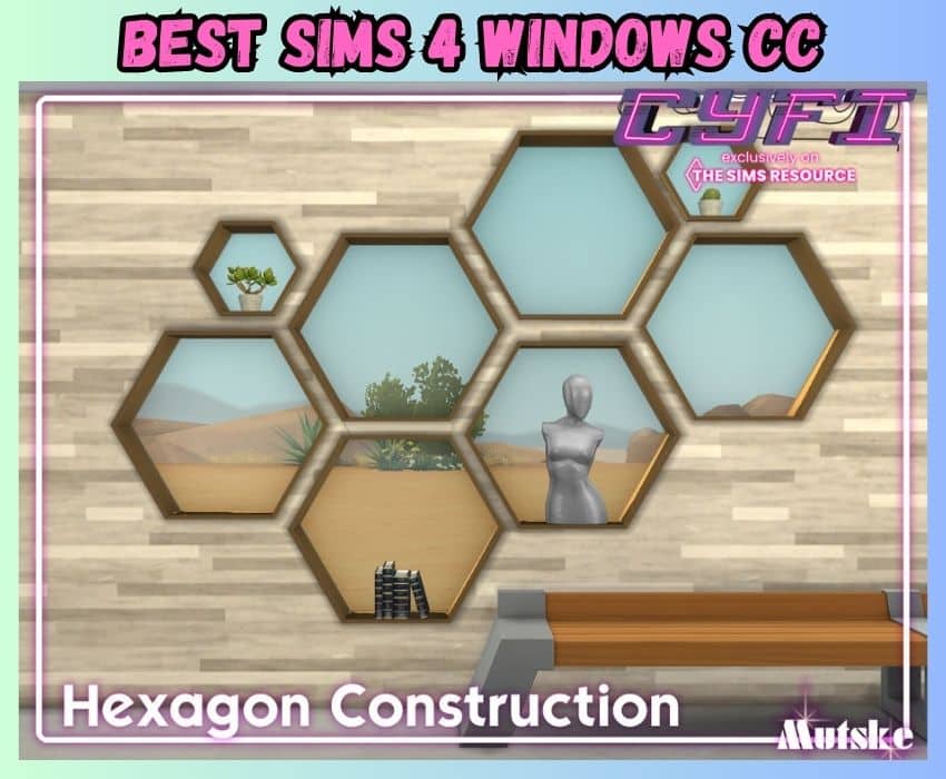 sims 4 hexagon windows cc