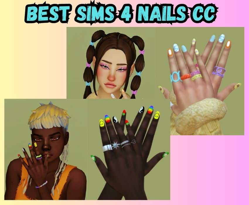 sims 4 nail art cc