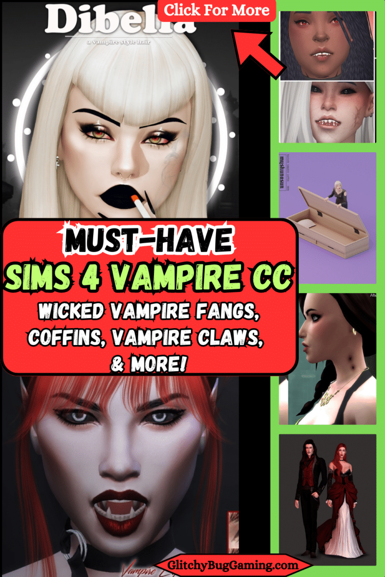 27+ Crazy Good Sims 4 Vampire CC (Fangs, Coffins, & Vampire Clothes)