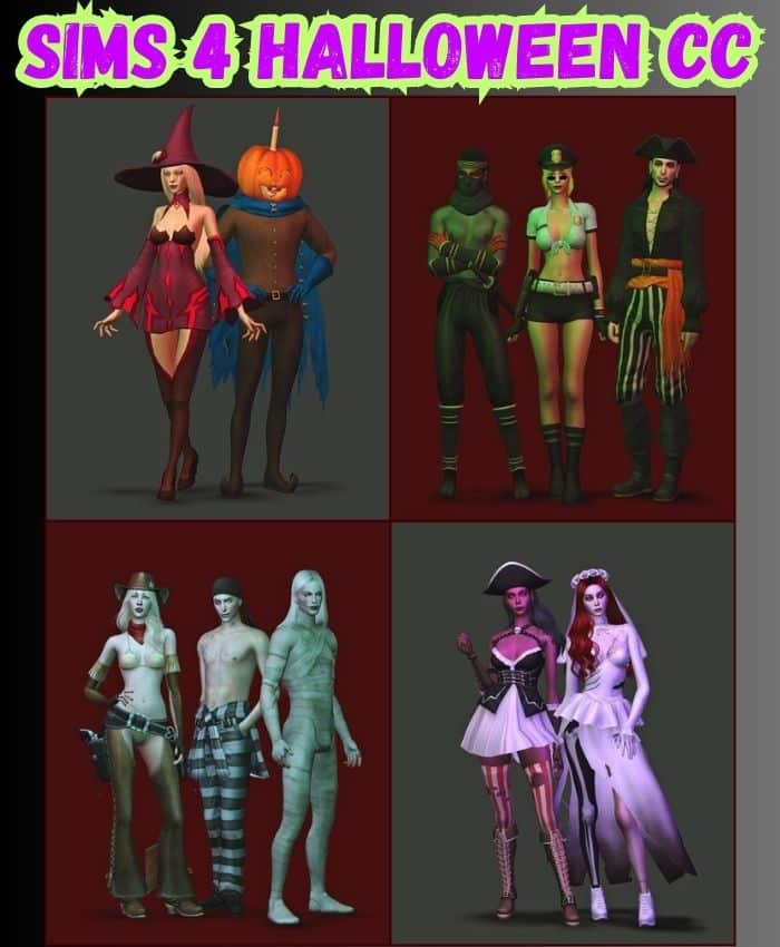 sims 4 halloween costumes