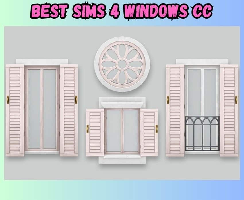 sims 4 shutter style windows