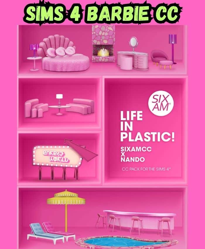 sims 4 barbie furniture cc pack