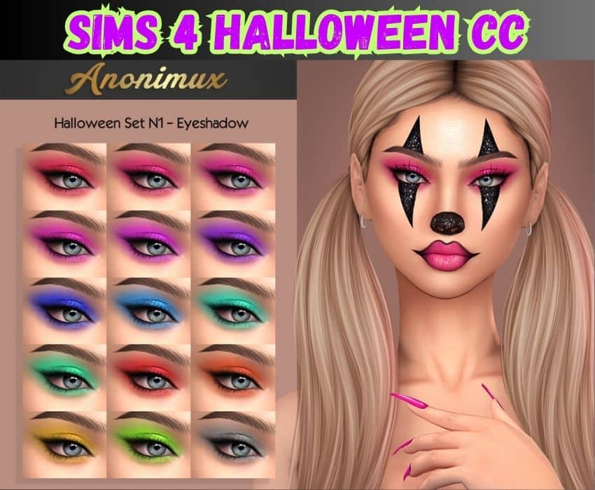 sims 4 halloween makeup cc