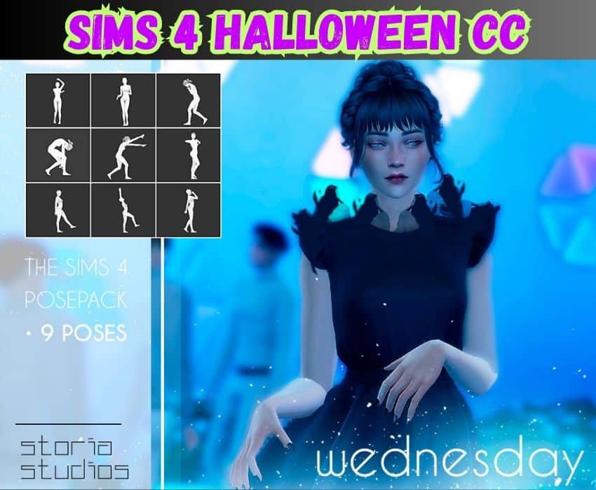 sims 4 wednesday poses
