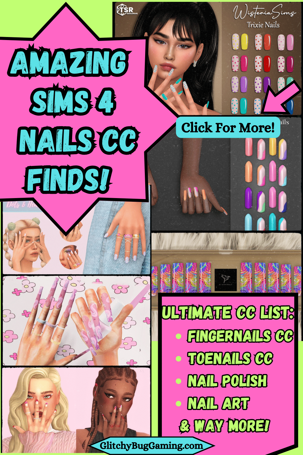 Sims 4 nails cc