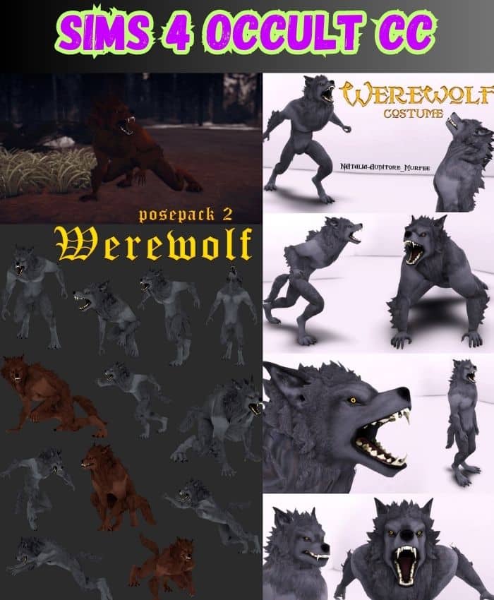 sims 4 werewolf cc