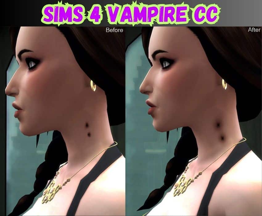 vampire bite on female sim 