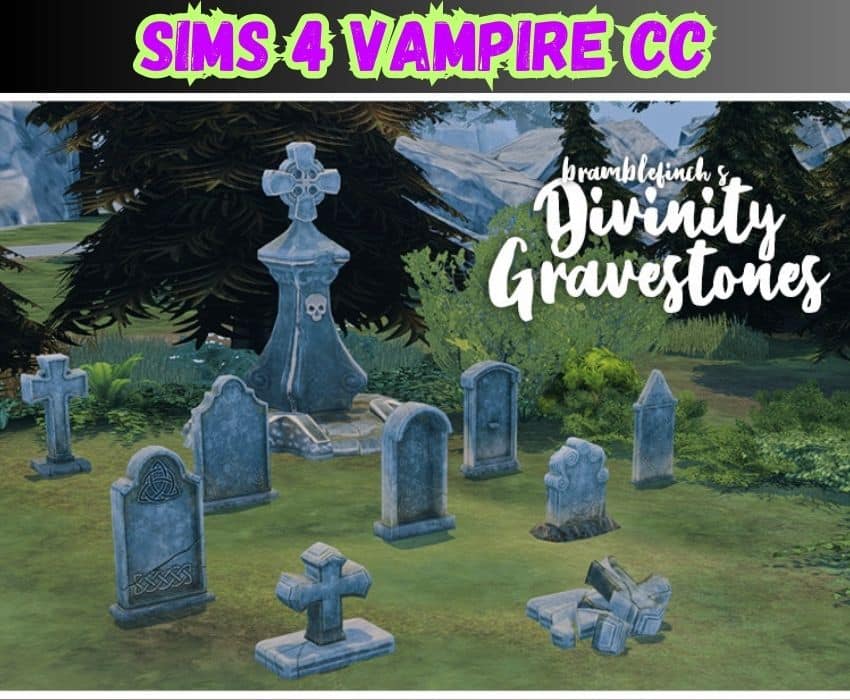 sims 4 gravestones for vampire home