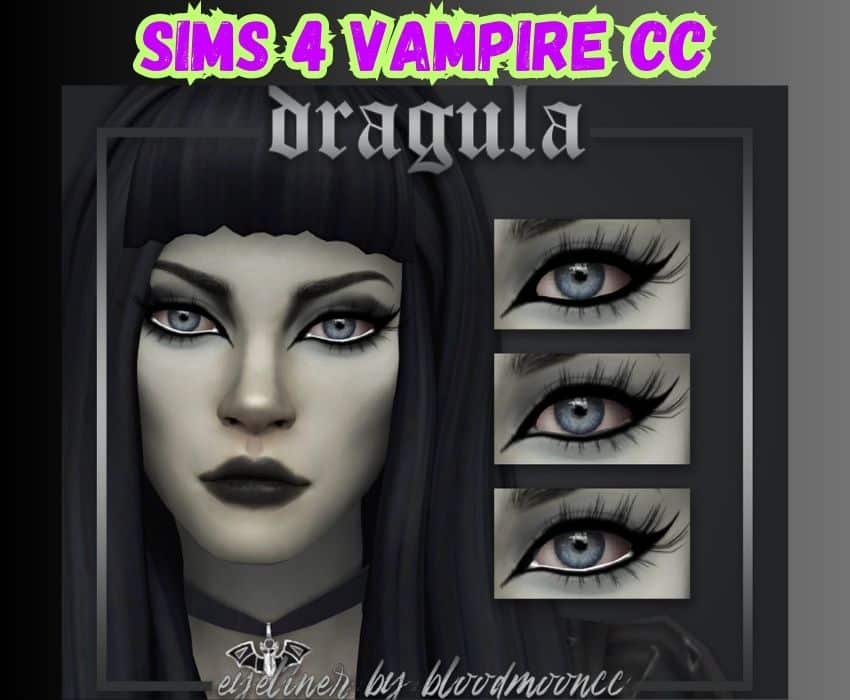 sims 4 vampire eyeliner on female vampire