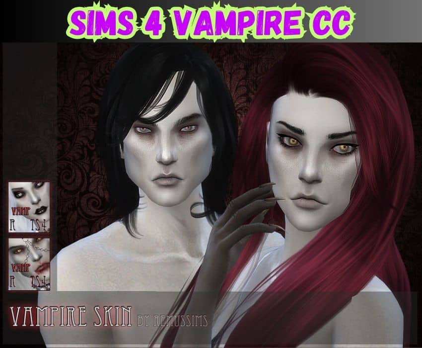 sims 4 female vampire skin cc