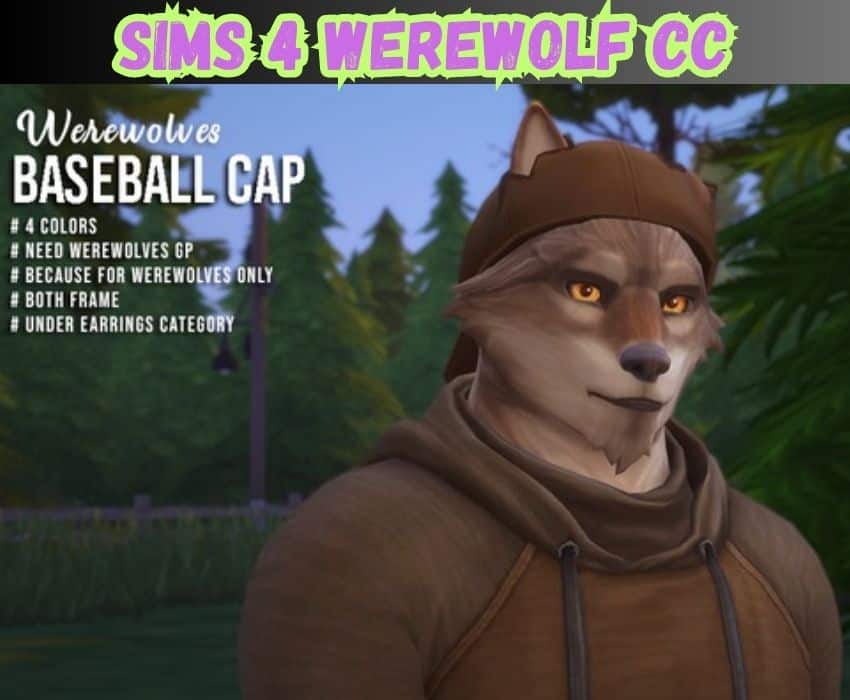 sims 4 werewolf baseball cap 