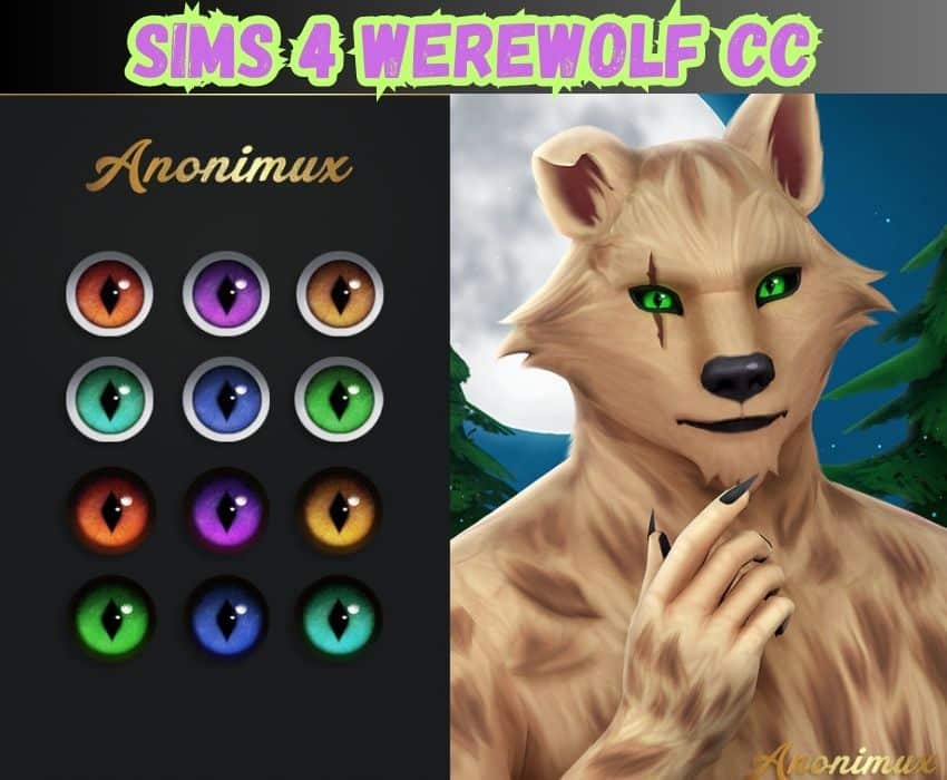 sims 4 werewolves eyes