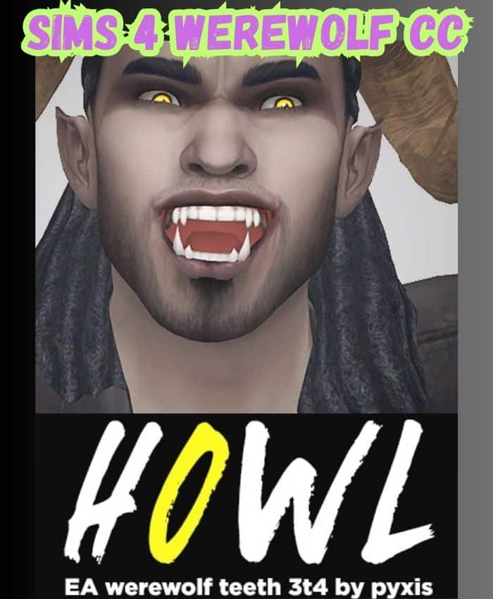 sims 4 howl werewolf teeth