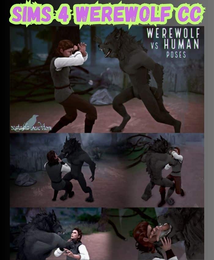 sims 4 werewolf vs human poses