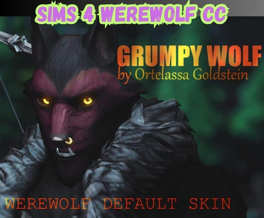 sims 4 werewolf default skin