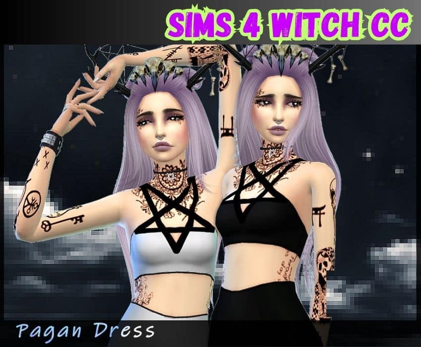 sims 4 pagan dress