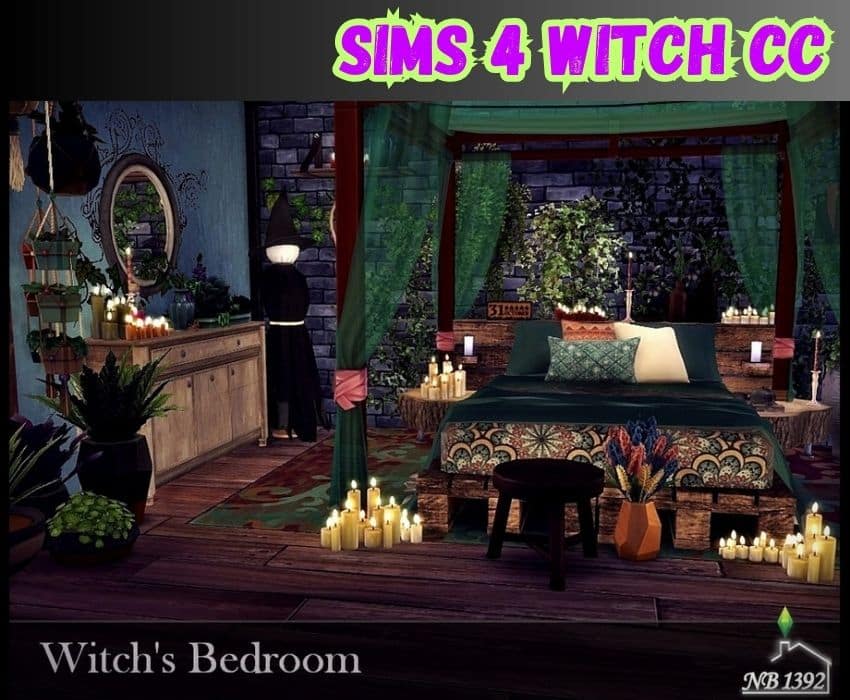 sims 4 witch's bedroom