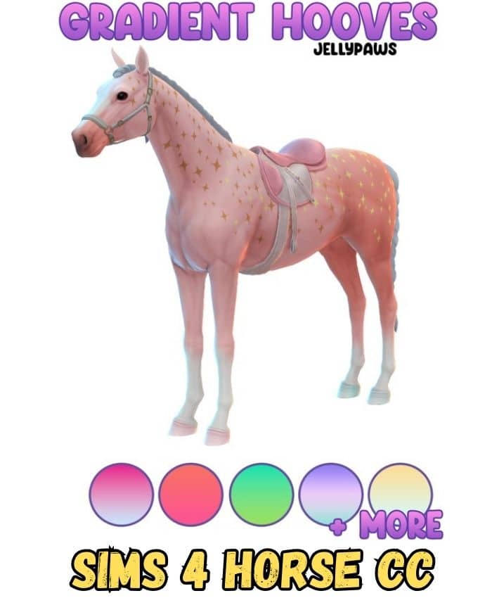 sims 4 horse gradient hooves