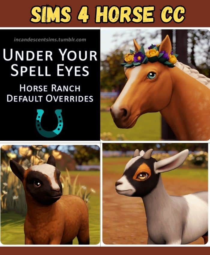 sims 4 horse udner your spell eyes