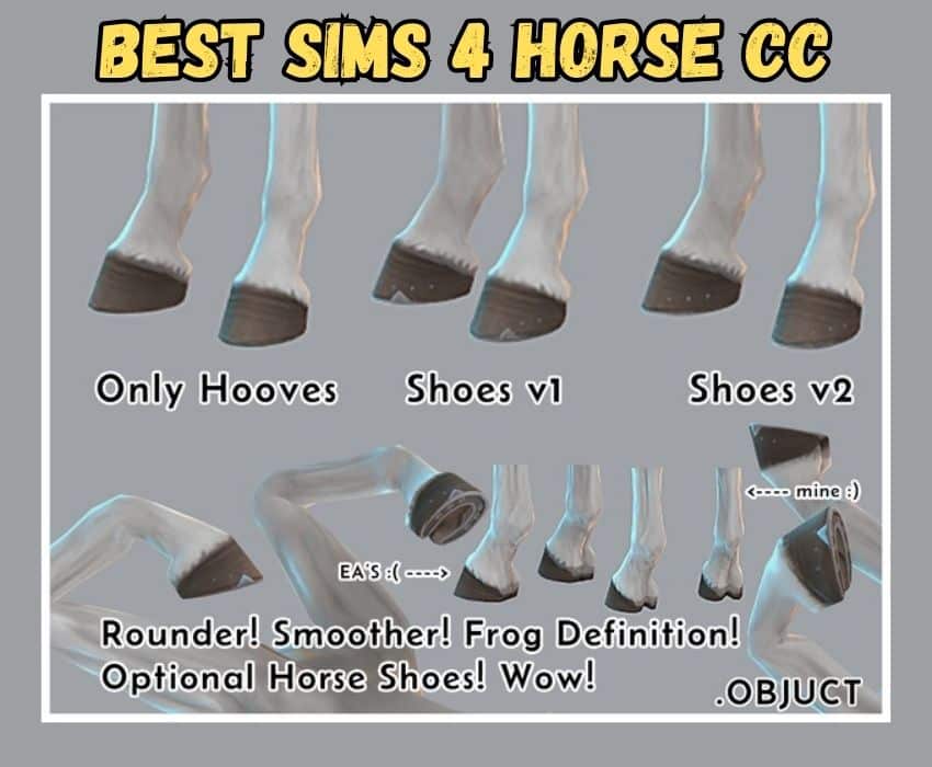 sims 4 horse hooves