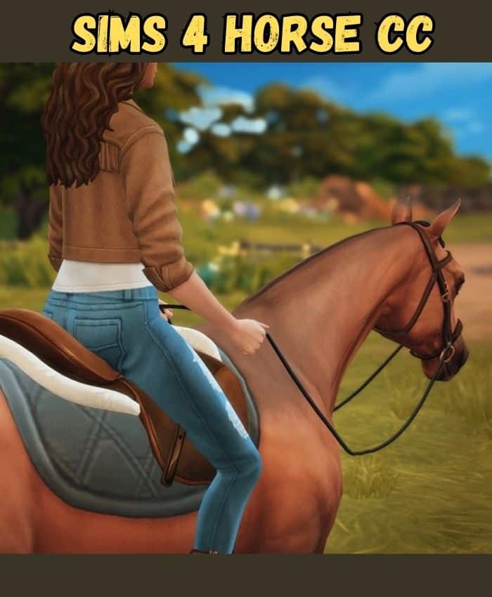 sims 4 horse saddle and half pad