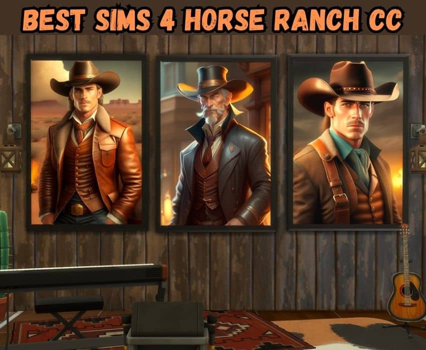 sims 4 horse ranch cc wall art