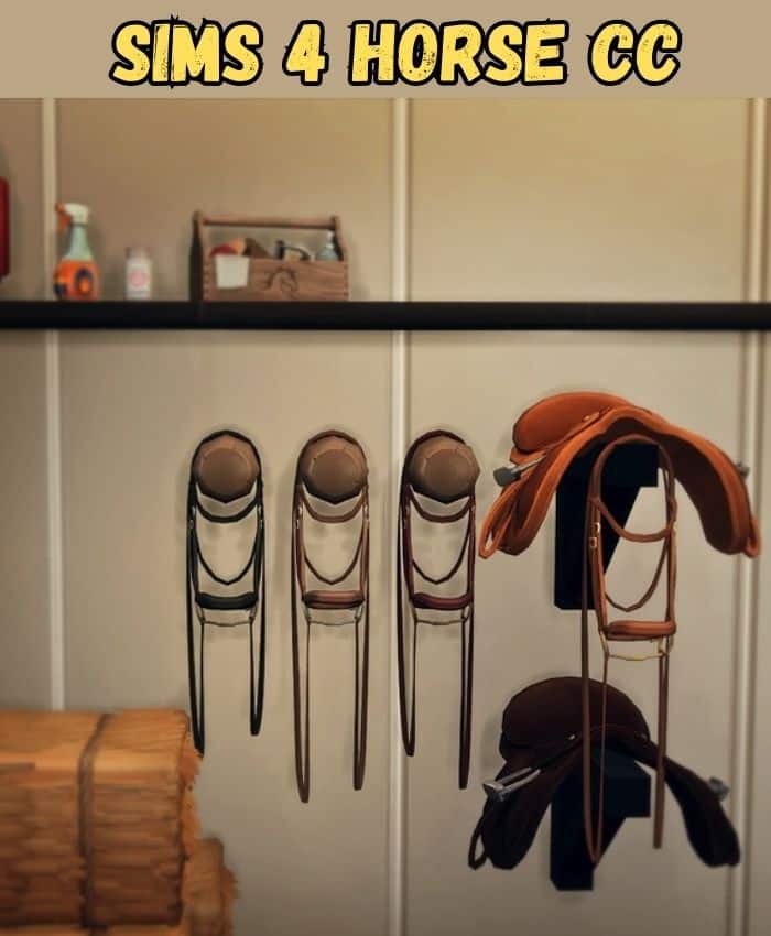 sims 4 horse hanging bridle decor