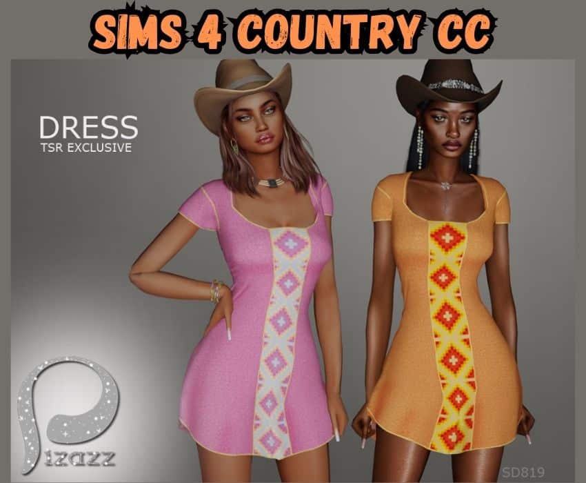 sims 4 boho dress cc