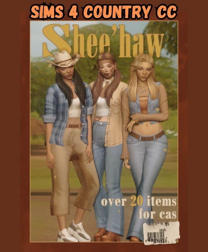 sims 4 country clothes cc pack