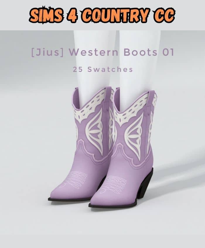 sims 4 western boots 