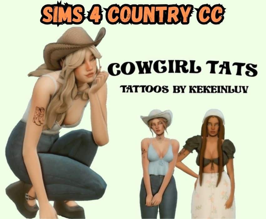 sims 4 country girl tattoos