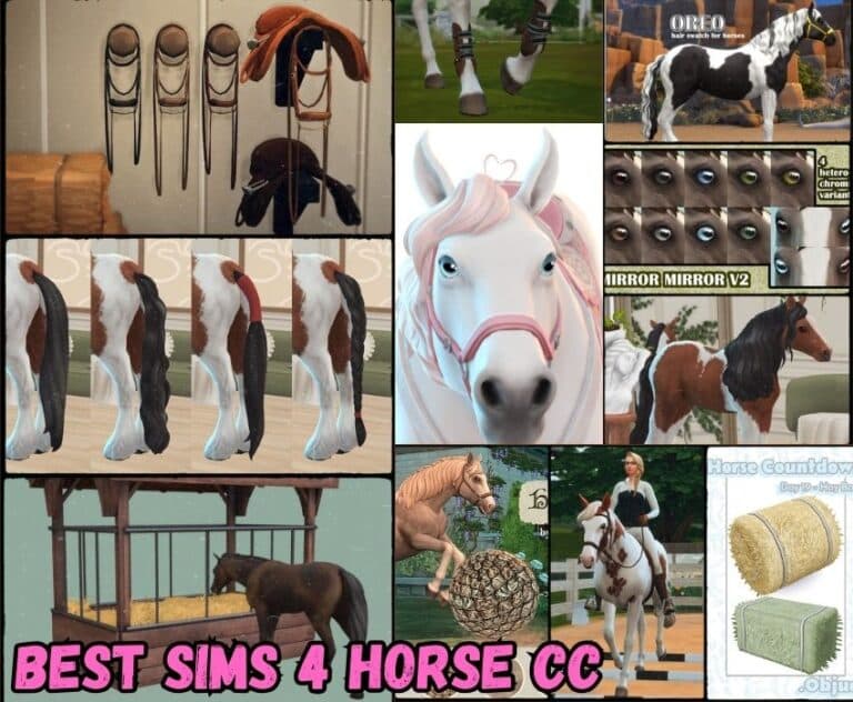 31+ Sims 4 Horse CC & Equestrian CC 2023 (Hooves, Coats, Manes, Tails ...