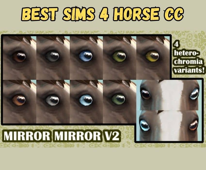 sims 4 horse mirror eyes