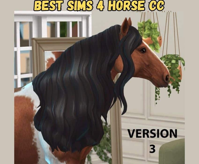 sims 4 horse with long wavy mane