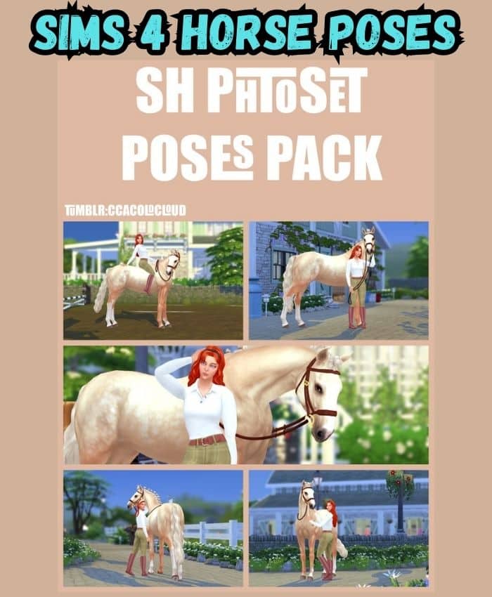 Sims 4 Horse photoshoot poses