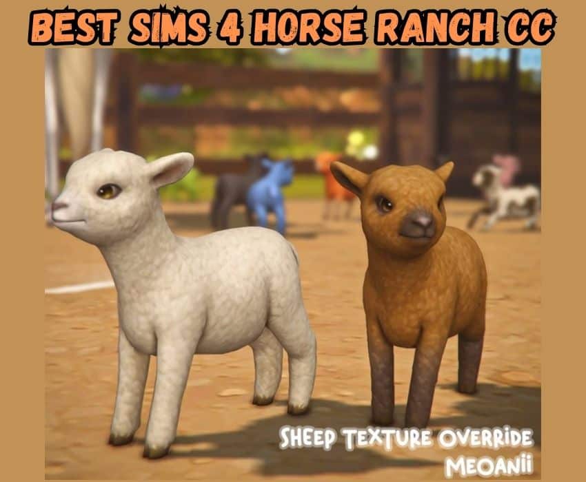 sims 4 horse ranch sheep texture override