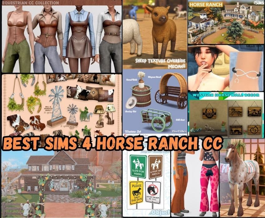 31+ Amazing Sims 4 Horse Ranch CC (Ranch Builds, Western Decor, Ranch Clutter)