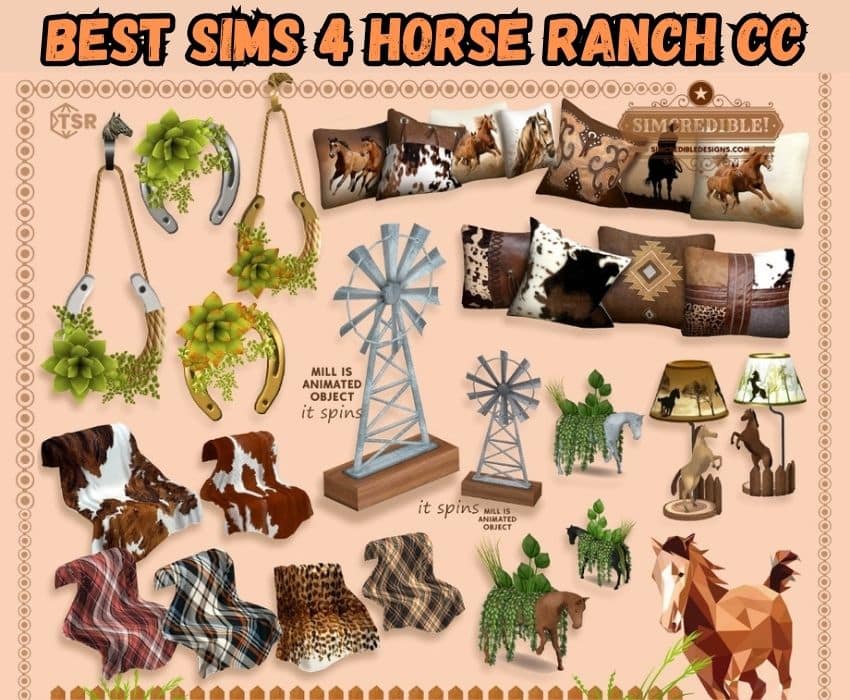 sims 4 horse ranch cc clutter