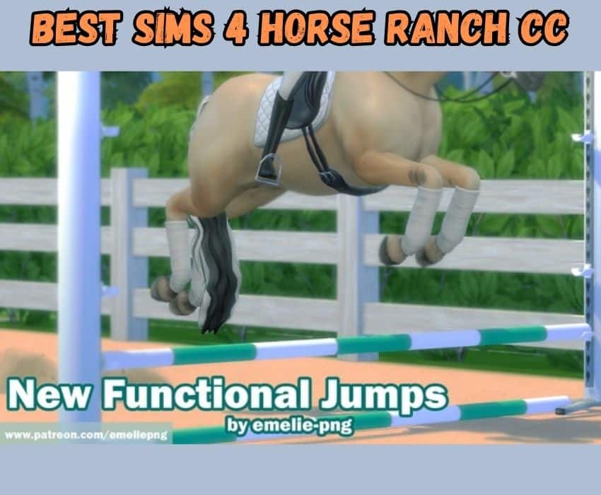 sims 4 horse ranch new functional jumps