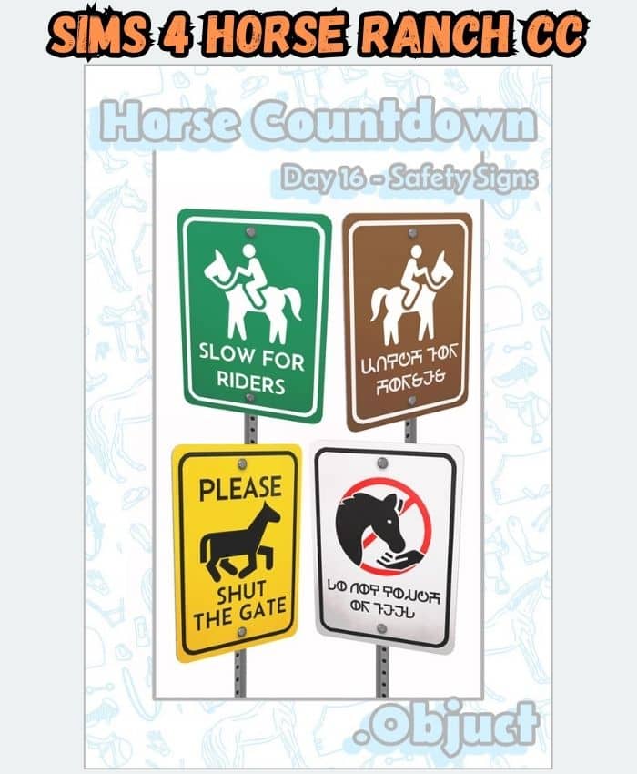 sims 4 horse signs