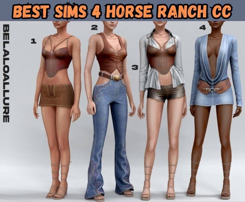 sims 4 horse ranch outfits 