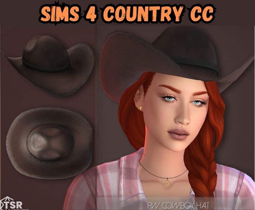 sims 4 western hat cc