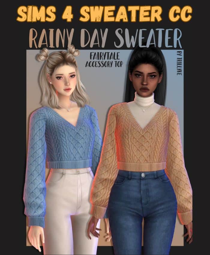 sims 4 rainy day sweater set