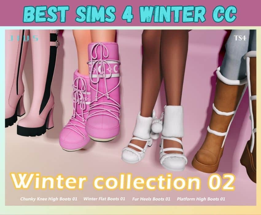 sims 4 winter shoes cc