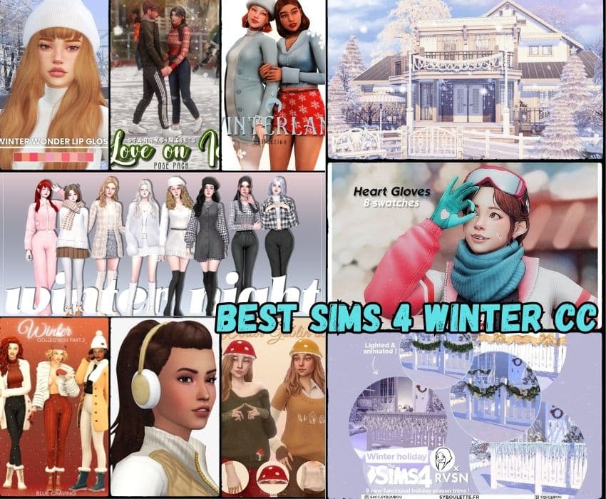 27+ Icy Sims 4 Winter CC 2024: Winter Clothes CC, Winter Decor, & More!