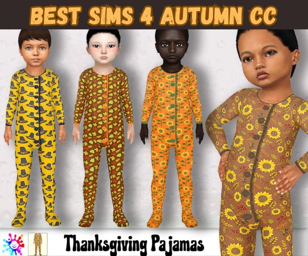 Thanksgiving Pajamas for sims